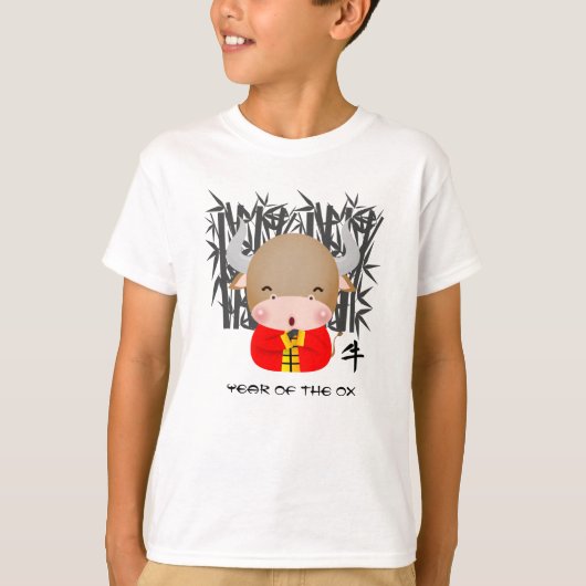 Chinees Jaar van de Ox | Kute Little Ox T-shirt (Voorkant)