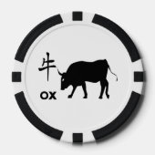 Chinees jaar van de Ox Poker Chips (Voorkant)