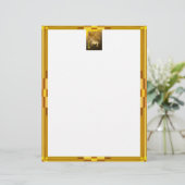 Chinees Jaar van de Ram, Golden Framed Chinese Ram (Staand voorkant)