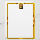 Chinees Jaar van de Ram, Golden Framed Chinese Ram (Voorkant / Achterkant)