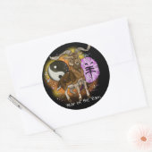 Chinees Jaar van de Ram Ronde Sticker (Envelop)