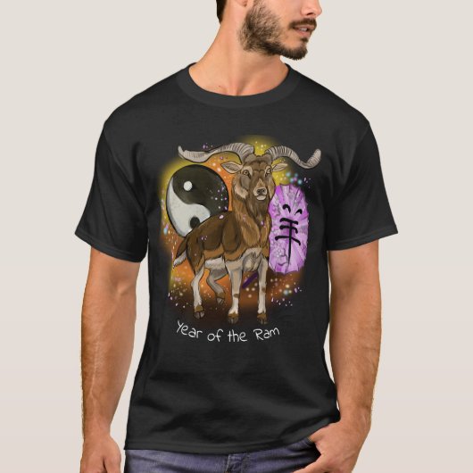 Chinees Jaar van de Ram T-Shirt (Voorkant)