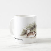 Chinees Jaar van de Rat | Aangepast jaar en naam Koffiemok (Voorkant links)