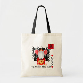 Chinees Jaar van de Rat | Aangepast jaar Tote Bag