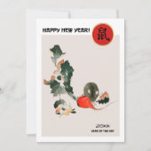 Chinees Jaar van de Rat | Aangepaste jaarkaarten Kaart (Voorkant)