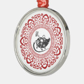 Chinees jaar van de Rat Gift Metalen Ornament (Links)