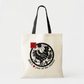 Chinees jaar van de rooster | Aangepast jaar Tote Bag (Voorkant)