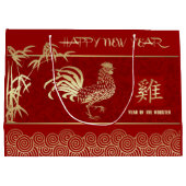Chinees jaar van de Rooster Red Gold Groot Cadeauzakje