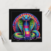 Chinees jaar van de slang 2025 kaart (Voorkant / Achterkant in situ)