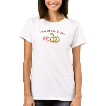 Chinees Jaar van de Slang Design T-shirt