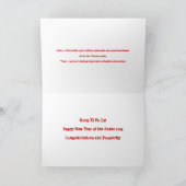 Chinees Jaar van de Slang Feestdagen Kaart (Binnen)