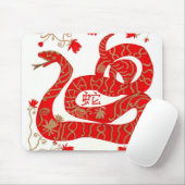 Chinees jaar van de slang muismat (Met muis)