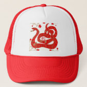 Chinees jaar van de slang trucker pet (Voorkant)