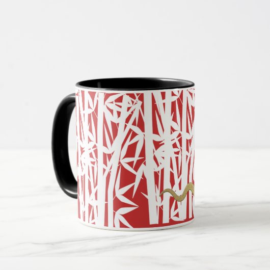 Chinees Jaar van de Snake Gift Mok (Voorkant links)