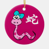 Chinees Jaar van de Snake Gift Ornaments Keramisch Ornament (Voorkant)