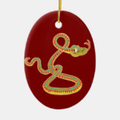 Chinees Jaar van de Snake Ornament (Voorkant)