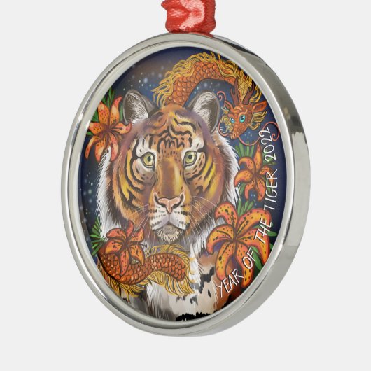Chinees jaar van de Tiger Ornament (Links)