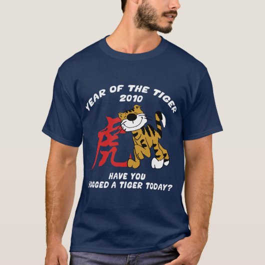 Chinees Jaar van de Tijger 2010 T-Hemden T-shirt (Voorkant)