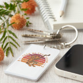 Chinees jaar van de tijger 2022 Acrylische Sleutel Sleutelhanger (Voorkant Rechts)
