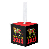 Chinees Jaar van de Tijger 2022 Decoratie (Voorkant hoekig)