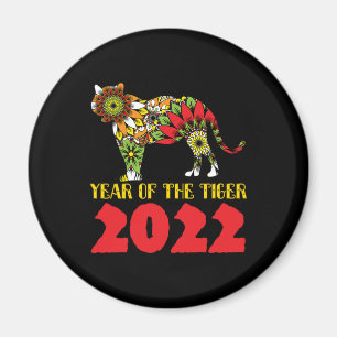 Chinees Jaar van de Tijger 2022 Magneet