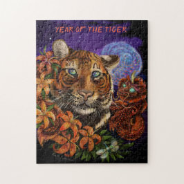 Chinees Jaar van de Tijger 2022 Nieuwe Kunst Legpuzzel