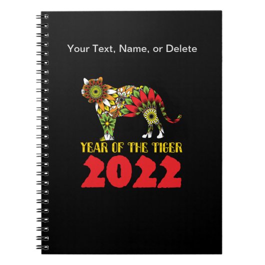Chinees Jaar van de Tijger 2022 Notitieboek (Voorkant)