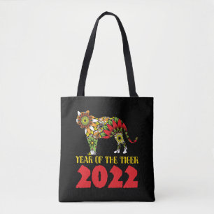 Chinees Jaar van de Tijger 2022 Tote Bag