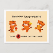 Chinees jaar van de tijger | Aangepast Briefkaart  (Voorkant)
