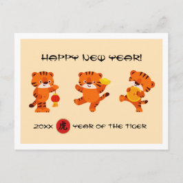 Chinees jaar van de tijger | Aangepast Briefkaart 