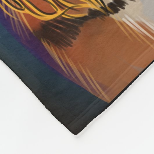 Chinees jaar van de tijger fleece deken (Hoek)