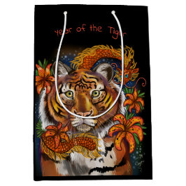 Chinees jaar van de tijger medium cadeauzakje