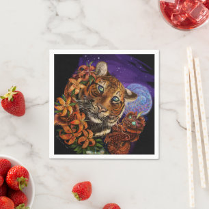 Chinees jaar van de tijger Napkins Servet
