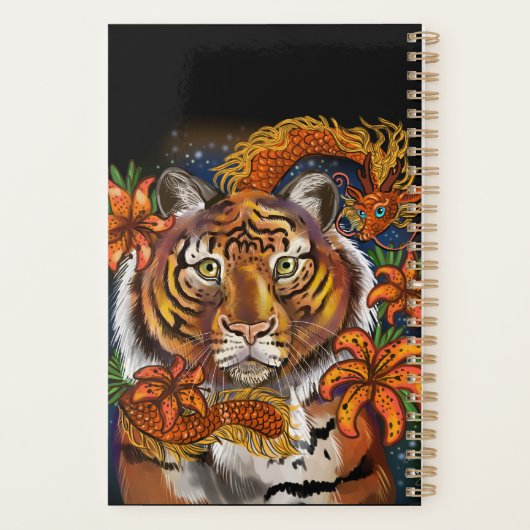 Chinees jaar van de tijger planner (Achterkant)