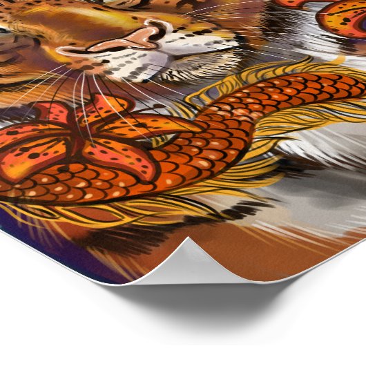 Chinees jaar van de tijger poster (Hoek)