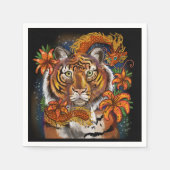Chinees jaar van de tijger servet (Voorkant)