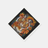 Chinees jaar van de tijger servet (Hoek)