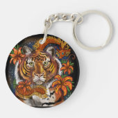 Chinees jaar van de tijger sleutelhanger (Achterkant)