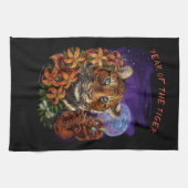 Chinees jaar van de tijger theedoek (Horizontaal)