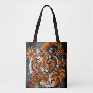 Chinees jaar van de tijger tote bag