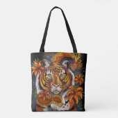 Chinees jaar van de tijger tote bag (Achterkant)