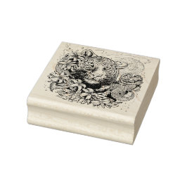 Chinees jaar van de tijgerrubberen stempel