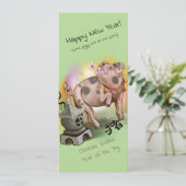 Chinees jaar van de Varkens Kaart (Staand voorkant)
