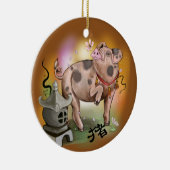 Chinees jaar van de Varkens Keramisch Ornament (Rechts)