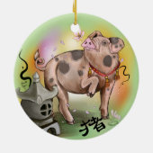 Chinees jaar van de Varkens Keramisch Ornament (Achterkant)
