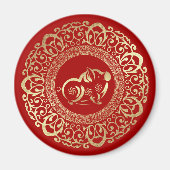 Chinees Jaar van de Varkensgiftnetten Magneet (Voorkant)