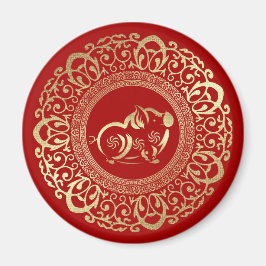 Chinees Jaar van de Varkensgiftnetten Magneet