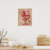 Chinees jaar van de vuurkrachtcentrale poster (Keuken)