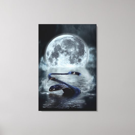 Chinees jaar van de zwarte slang van de slangensla canvas afdruk (Voorkant)