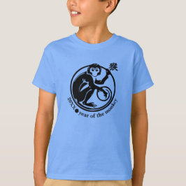Chinees Jaar van het Aangepast jaar van de aap T-H T-shirt